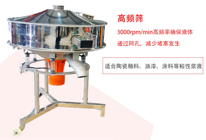 該產品是針對漿液過濾設計的一種高頻篩分機。